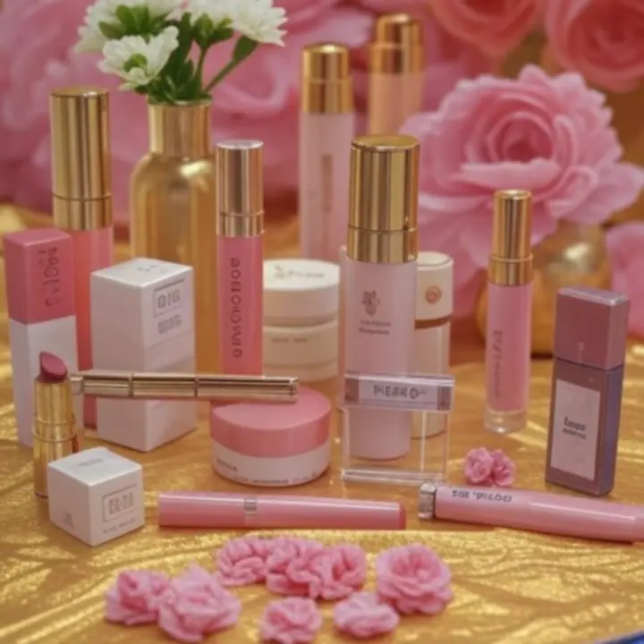 Luksusowe opakowania i materiały kampanii dla marki kosmetycznej