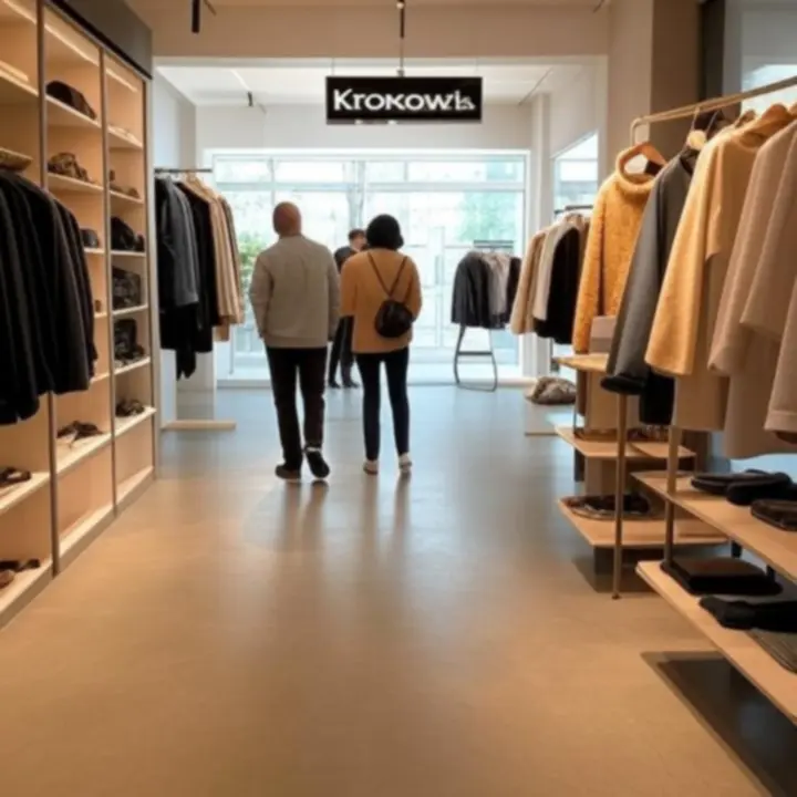 Nowoczesna ekspozycja wizualna dla butiku odzieżowego po rebrandingu